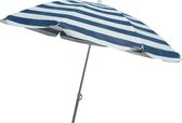 Benson parasol Ø160 cm blauw/wit