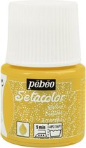 Pébéo Setacolor Glitter Gouden Textielverf - 45ml textielverf voor lichte stoffen