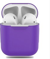 Airpods Silicone Case Cover Hoesje voor Apple Airpods - Paars