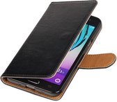 Zakelijke Book Case Telefoonhoesje Geschikt voor de Samsung Galaxy J3 J300F - Portemonnee Hoesje - Pasjeshouder Wallet Case - Zwart