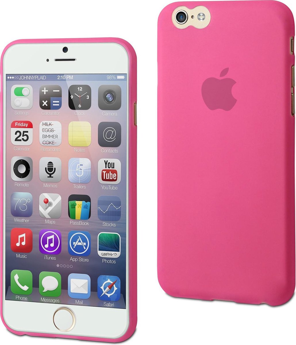 Muvit Back case crystal soft - roze - Apple iPhone 6