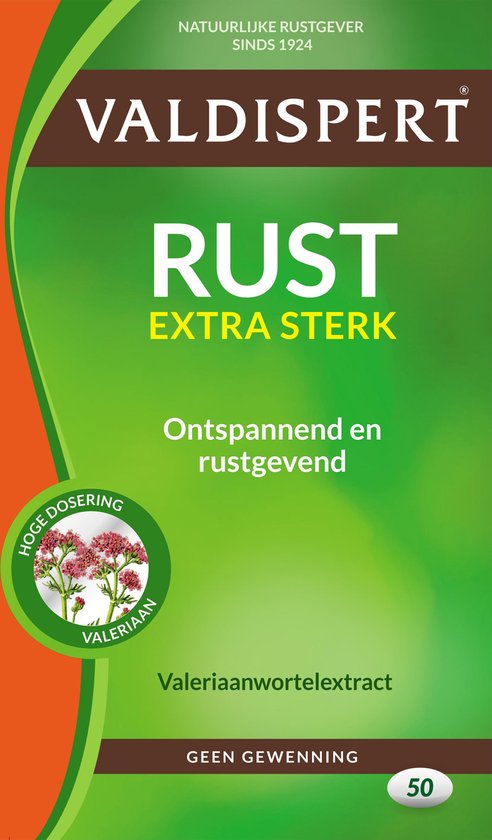 Valdispert Dragees Rust Extra Sterk 50 stuks