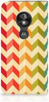 Motorola Moto E5 Play Uniek Standcase Hoesje Zigzag Color