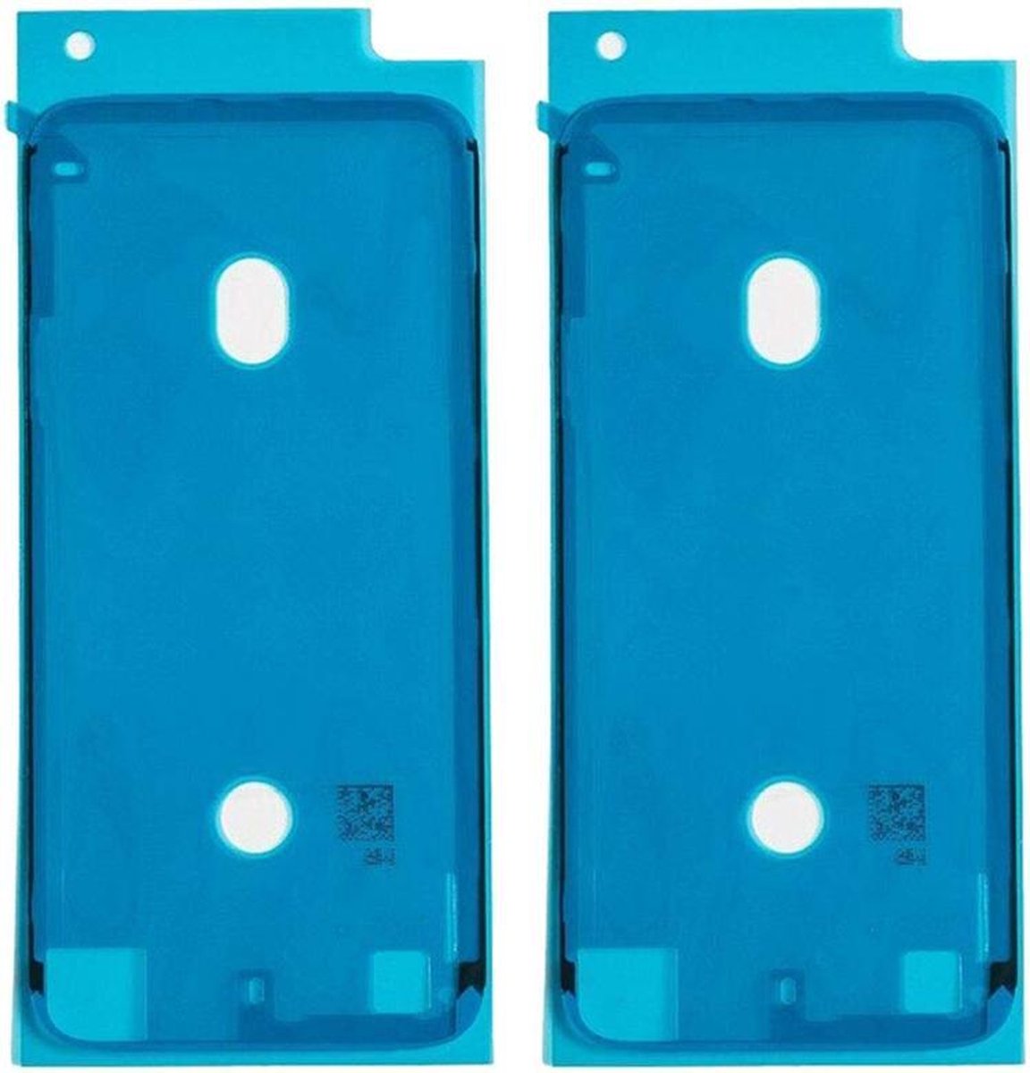2 stuks -Voor Iphone 7 - 3M frame/behuizing sticker - wit