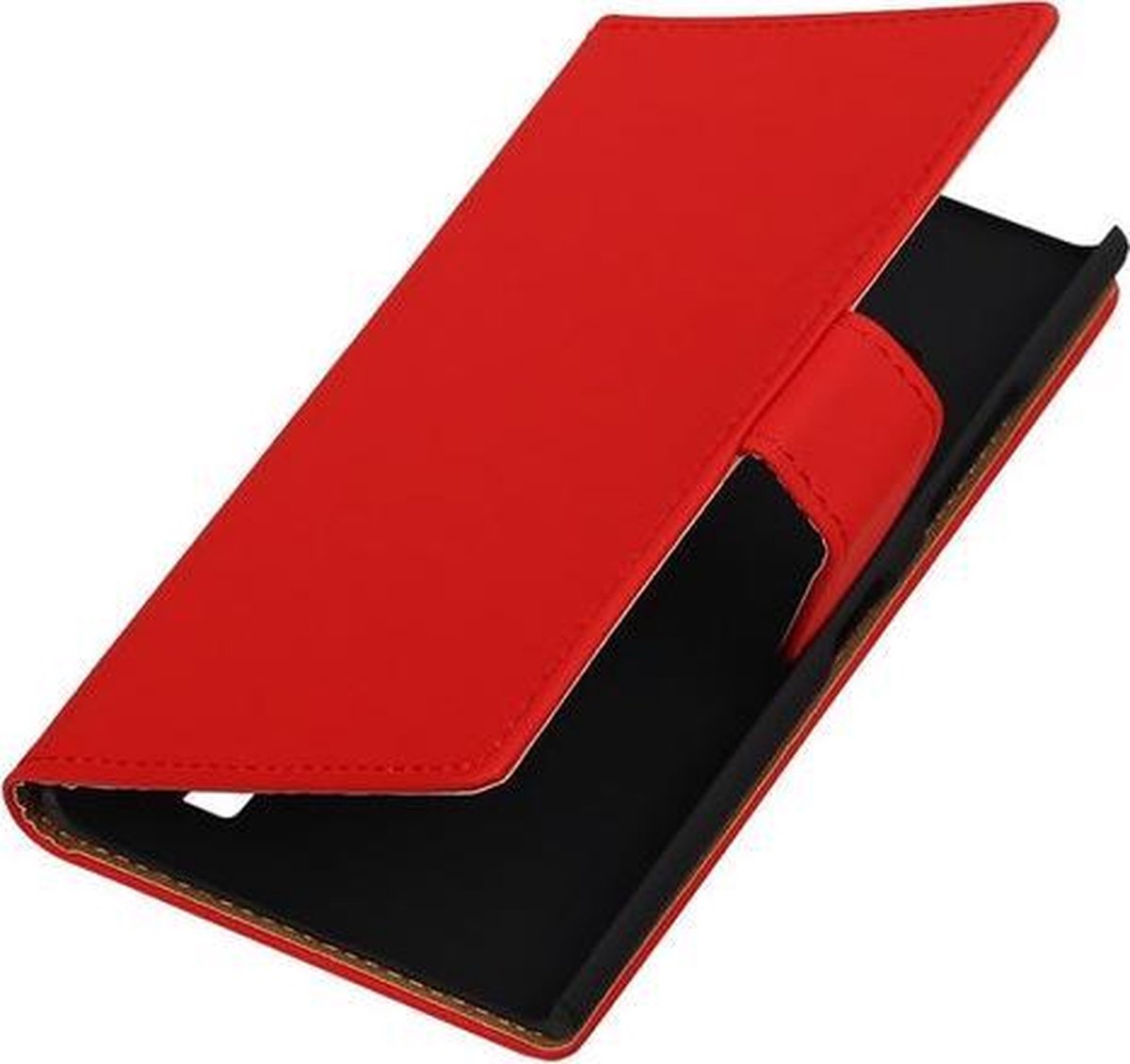 Nokia Lumia 735 Book Case Effen Rood Hoesje