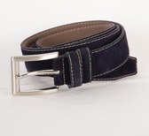 4 CM SUEDE RIEM 0007-6 BLAUW MAAT 105