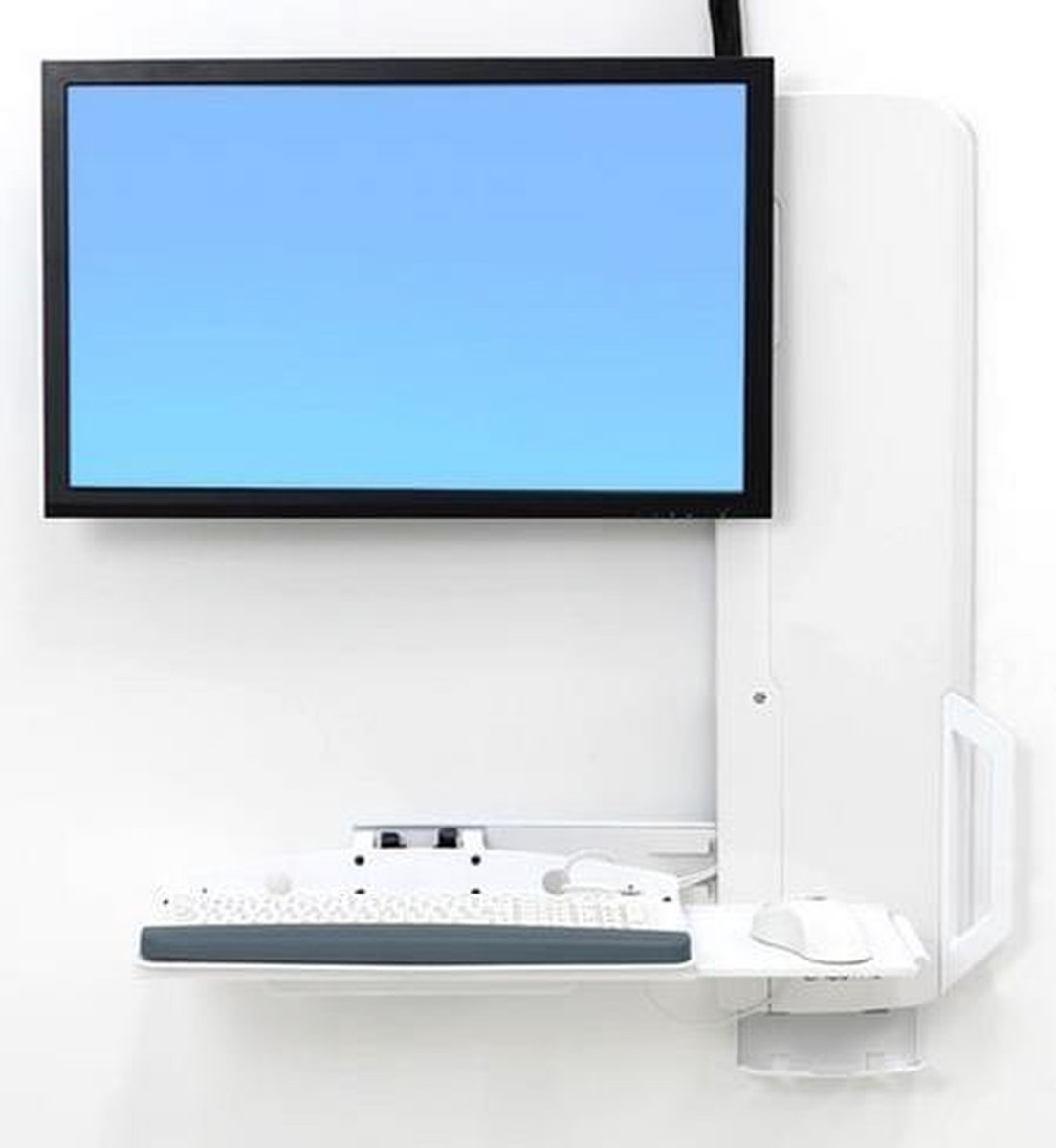 Ergotron 61-081-062 flat panel bureau steun 61 cm (24") Muur Wit