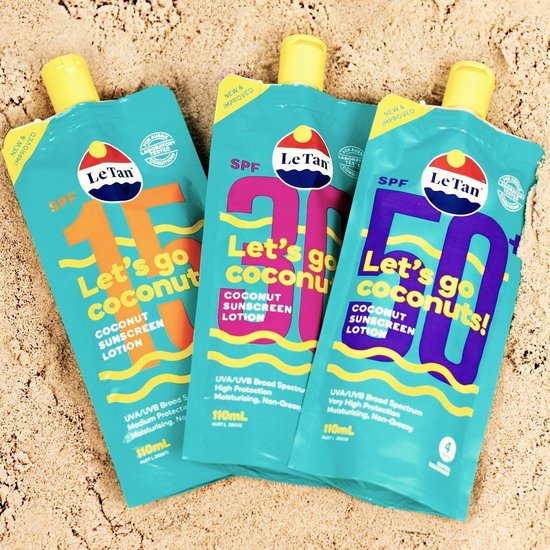 Le Tan Zonnebrand - Coconut Sunscreen Lotion - SPF 15 - 110 ml | bol.com