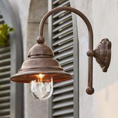 LOBERON Wandlamp voor buiten Keela antiekbruin