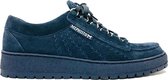 Blauwe Mephisto Veterschoenen Rainbow Velours