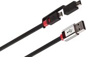 Monster Cable 133253-00, 0,305 m, USB A, Micro-USB B, USB 2.0, Mâle/Mâle, Noir
