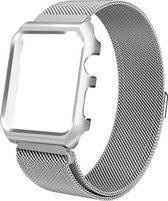 Milanees Horloge Band Voor Fitbit Blaze - Metalen Milanese Strap - Armband Strap RVS - Small/Large - Zilver Kleurig