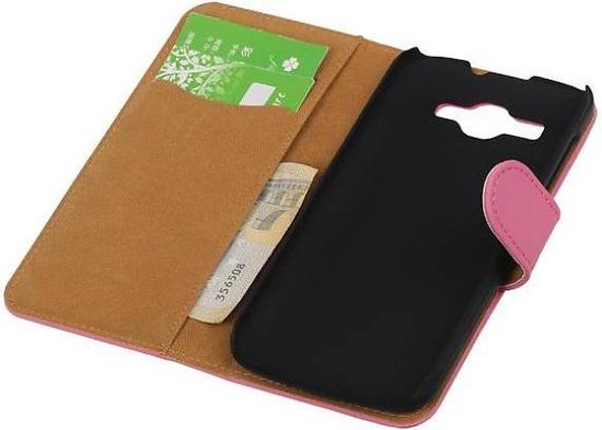 Coque Huawei Ascend Y540 Solid Bookstyle Rose