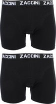 Zaccini Heren boxershort 2-pak uni  - XL  - Zwart