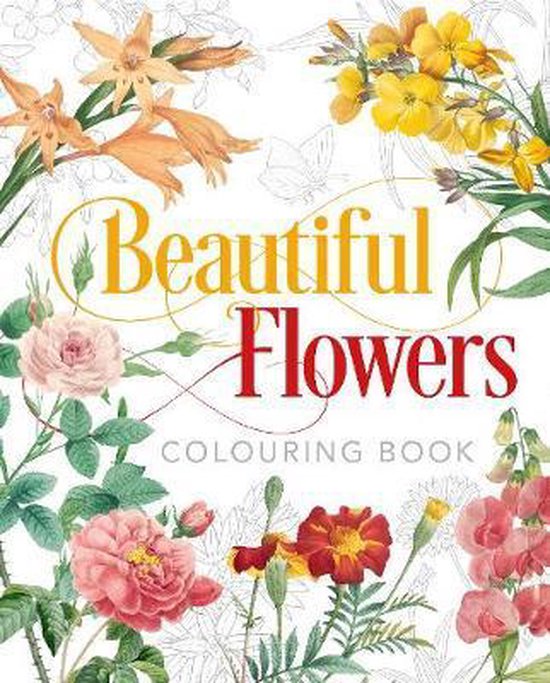 Beautiful Flowers Colouring Book - cover