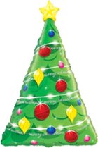 Folieballon kerstboom - leeg - 99cm