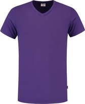 Tricorp T-shirt V Hals Slim Fit 101005 Paars - Maat XS