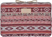 Lisen – Laptop Sleeve tot 15.6-16 inch – Bohemian Style – Rood/Roze