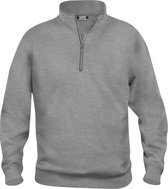 Clique Basic demi-zip Grey Melange taille XS