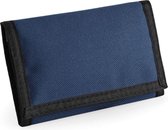 Portemonnee/portefeuille navy blauw 13 cm - Tassen accessoires voor dames/heren - Portemonnees/pasjeshouder