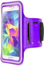 Samsung Galaxy S6 Edge sports armband case Paars Purple