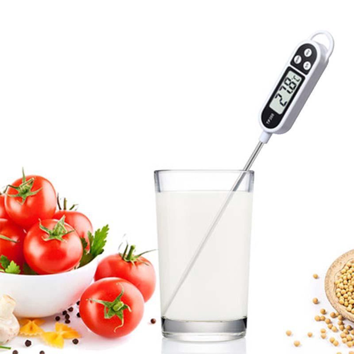 Digitale Kook Thermometer voor Keuken Binnen en Buiten \Koken, Melk, Vlees, BBQ, Water, Thee - G@briel