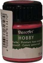 Hobby acrylverf fuchsia roze 15 ml