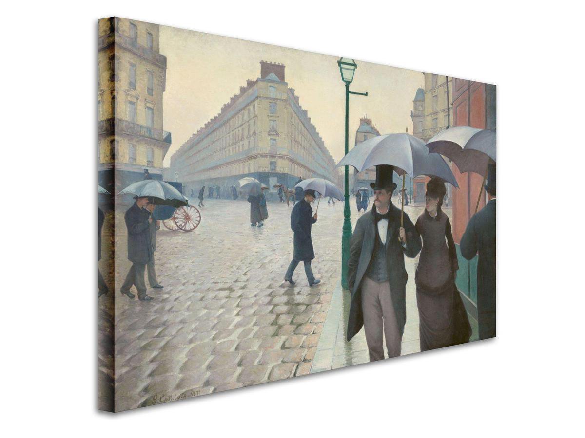 Gustave Caillebotte Rue de Paris, Temps de Pluie (1877) Canvas Print