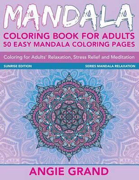 Mandala Relaxation- Mandala Coloring Book For Adults - cover