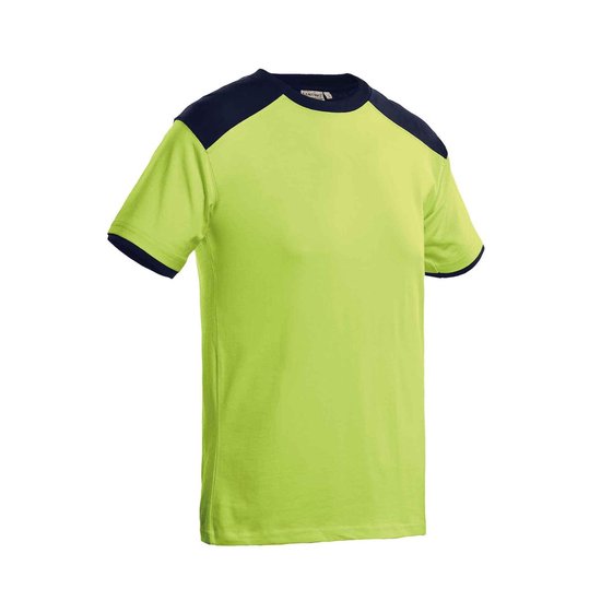 Santino Tiesto 2color T-shirt (190g/m2) - Zwart | Rood - XXL - Santino