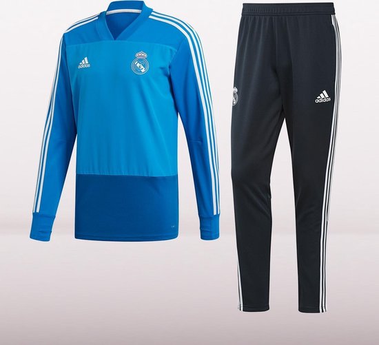 Uiterlijk Nucleair Mangel Adidas Real Madrid Opleiding 18/19 Blauw L | bol.com