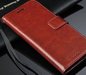 Wallet Case Hoesje voor HTC One M9 – Bruin