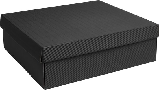 Luxe doos met deksel karton ZWART 40x30x12cm (35 stuks) | bol.com