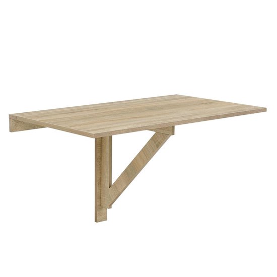 Tafel bureau opvouwbaar voor wandmontage 100x60x58 hout - en.casa