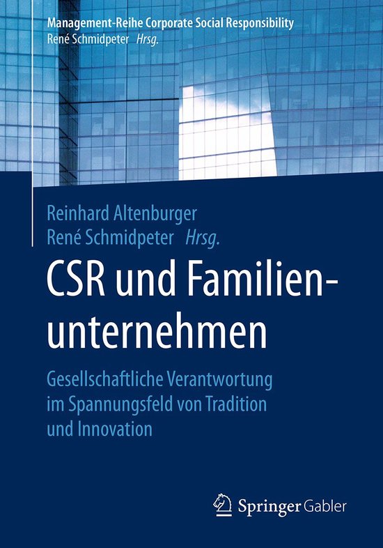 Business and Economics (German Language) - CSR und Familienu ... - cover