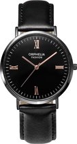 Orphelia Alium OF761802 Horloge - Leer - Zwart - Ø 41 mm