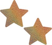 Pinch - Nipple Sticker Crackling Starr  - Tepel Plakker - ster - Goud