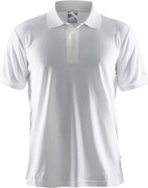 Craft Classic Polo Piqué Jersey manches courtes Homme blanc Taille S