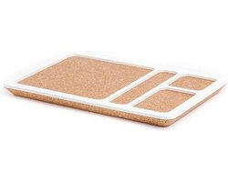 Amorim Cork Korko Selection Serveerschaal met 4 vakken - Bruin-Wit