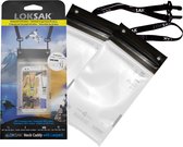 LOKSAK Plus Lanyard - Waterdichte Hoezen - 9,84 x 16,51 cm - 2 st. - Transparant