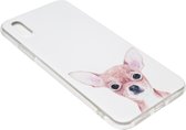 ADEL Siliconen Back Cover Hoesje voor iPhone XR - Chihuahua Hond