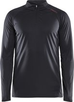 Craft Eaze Ls Half Zip Tee Heren Sportshirt - Zwart - XL