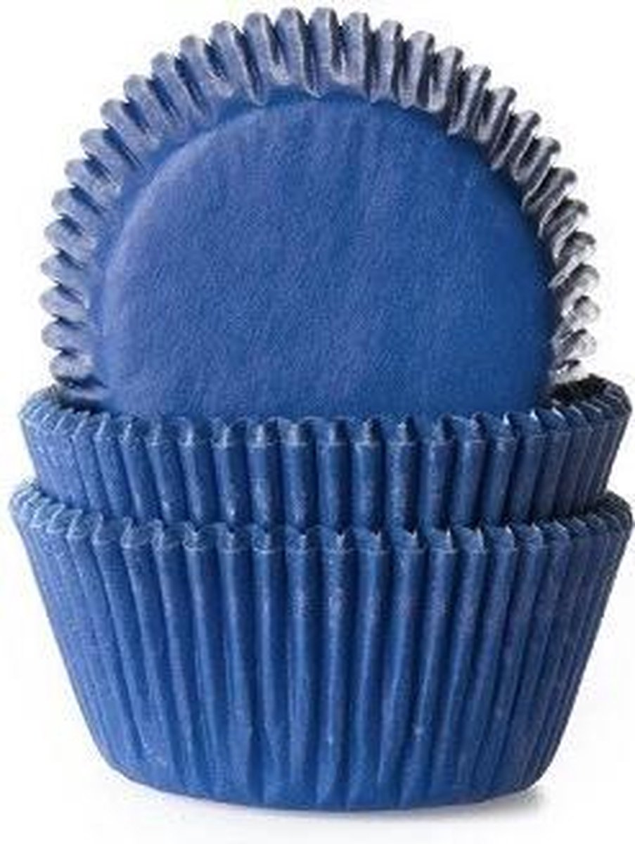 Cupcake Cups Donker Blauw 50x33mm. 500st.
