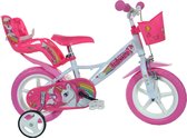 Dino Bikes Kinderfiets Unicorn 12" roze