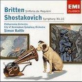 Shostakovich: Symphony No. 10; Britten: Sinfonia da Requiem