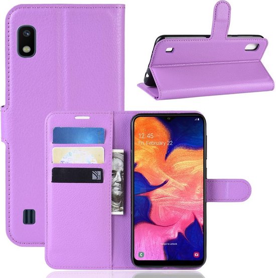 Samsung Galaxy A10 Case - Étui à livres - Violet | bol.com