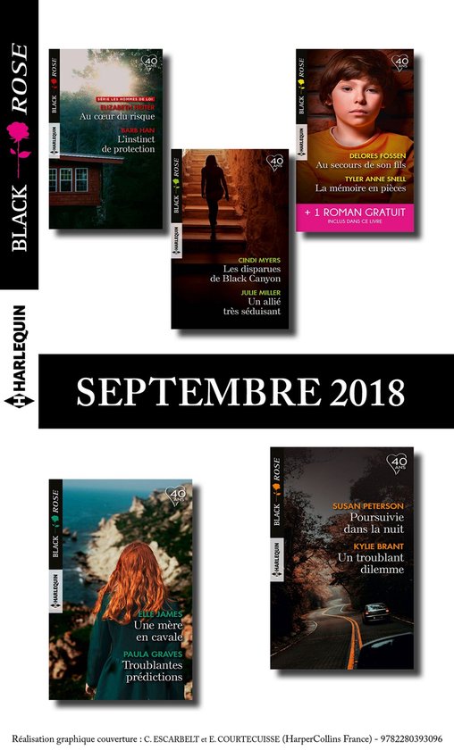 10 romans Black Rose + 1 gratuit (n° 495 à 499 - Septembre ... - cover