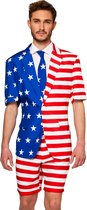 Suitmeister SUMMER USA Flag - Heren Zomer Pak - Amerika - Gekleurd - Maat XL