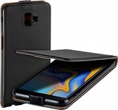 MP case Eco Lederen Samsung Galaxy J6+Plus flip case zwart hoesje