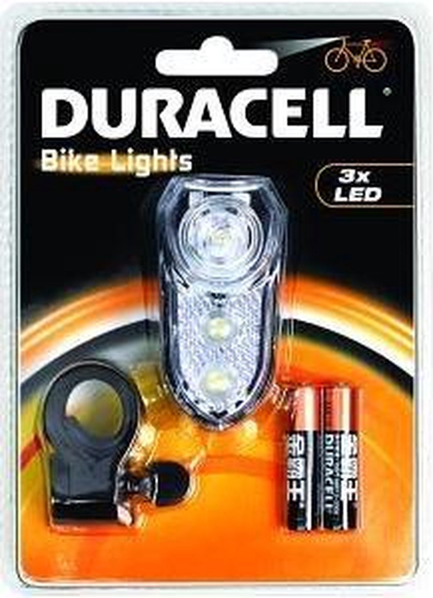 Duracell Fietslamp 3led Inclusief Batterijen Zwart